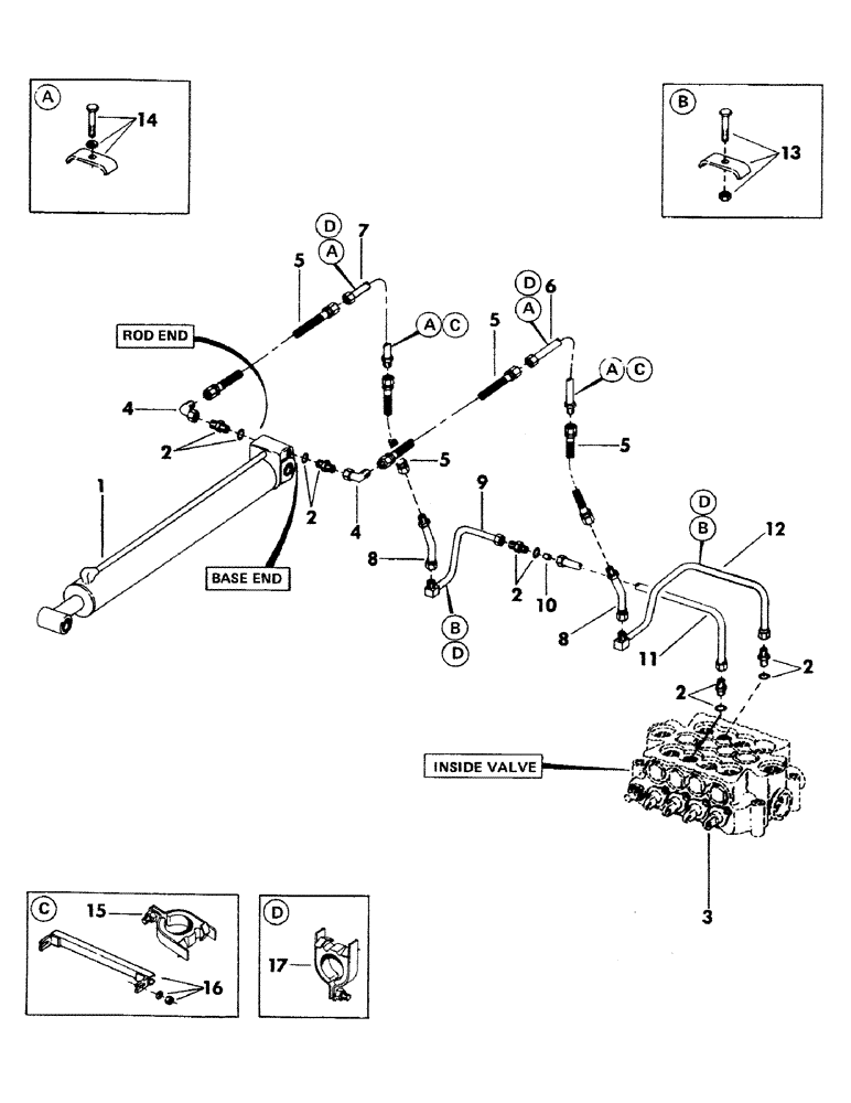 Схема запчастей Case 35EC - (101) - CROWD CYLINDER HYDRAULICS FOR "Y" BOOM (07) - HYDRAULIC SYSTEM