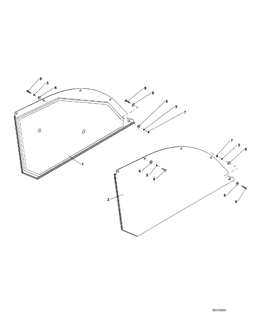 Схема запчастей Case SV212 - (90.114.01) - FENDER PARTS (90) - PLATFORM, CAB, BODYWORK AND DECALS