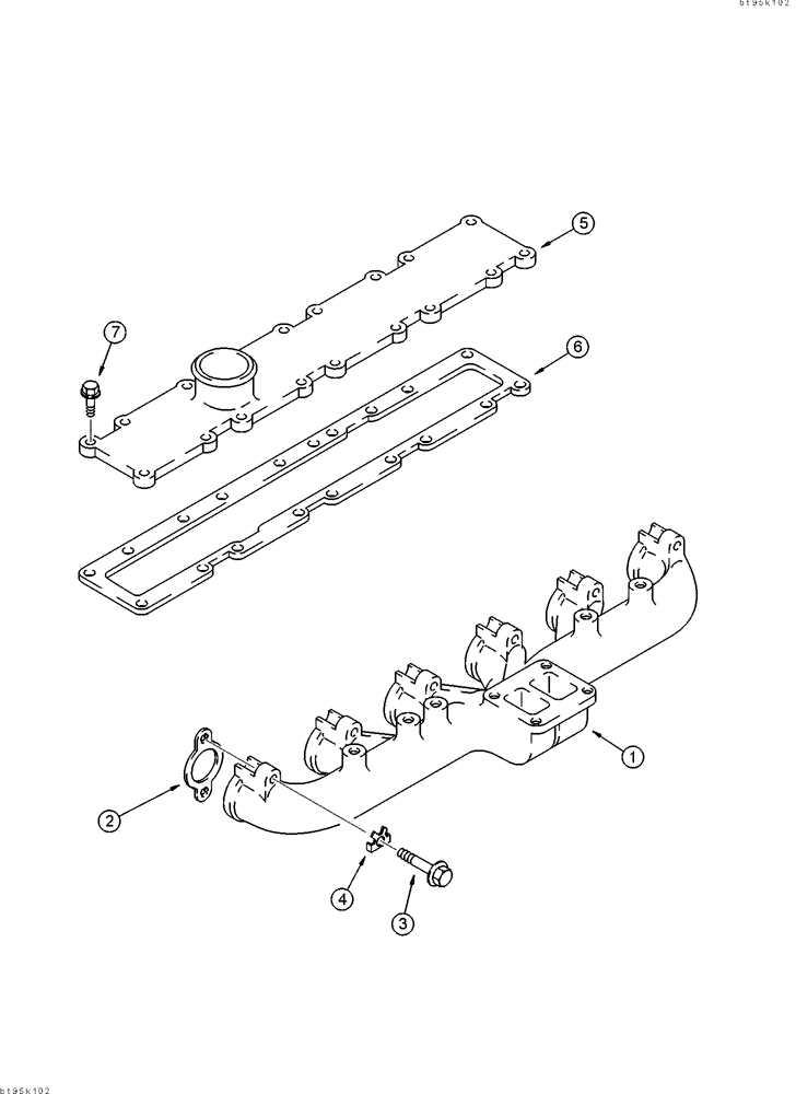 Схема запчастей Case 9040 - (2-16) - MANIFOLDS, 6T-830 ENGINE (02) - ENGINE