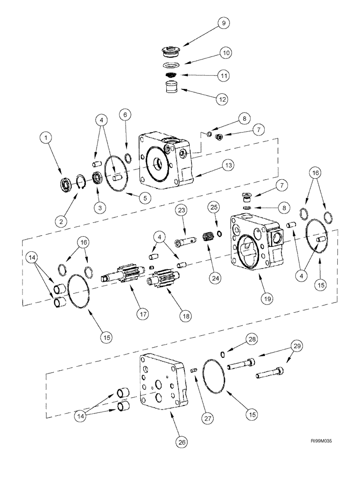 Схема запчастей Case CX330 - (03-08) - FUEL INJECTION PUMP (03) - FUEL SYSTEM