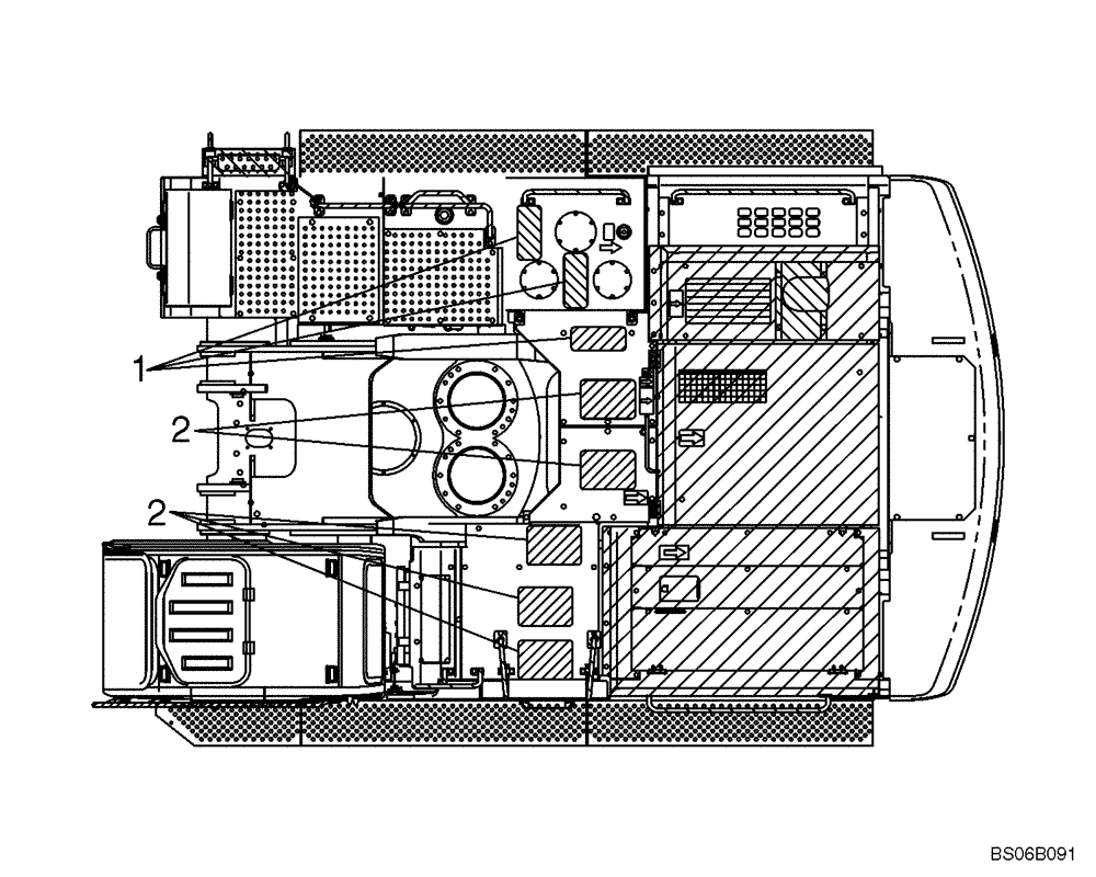 Схема запчастей Case CX700 - (09-401-00[01]) - DECALS (09) - CHASSIS/ATTACHMENTS