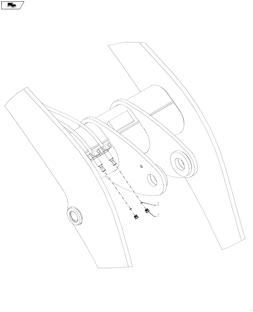 Схема запчастей Case 721F - (35.116.AD) - LOCKING PLUG (35) - HYDRAULIC SYSTEMS