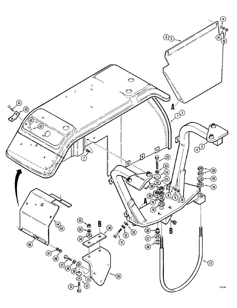 Схема запчастей Case 380CK - (194) - FENDERS (09) - CHASSIS/ATTACHMENTS