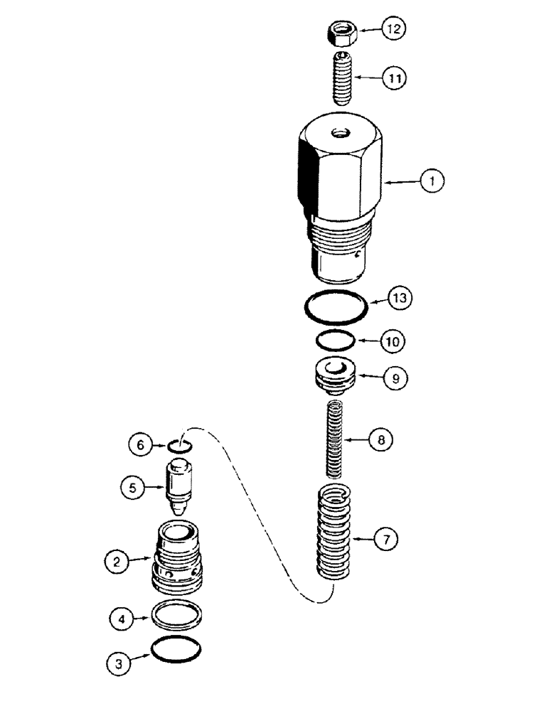 Схема запчастей Case 580SK - (8-330) - LOADER CONTROL VALVE, NOT FOR PRESTIGE, CIRCUIT RELIEF VALVE (08) - HYDRAULICS