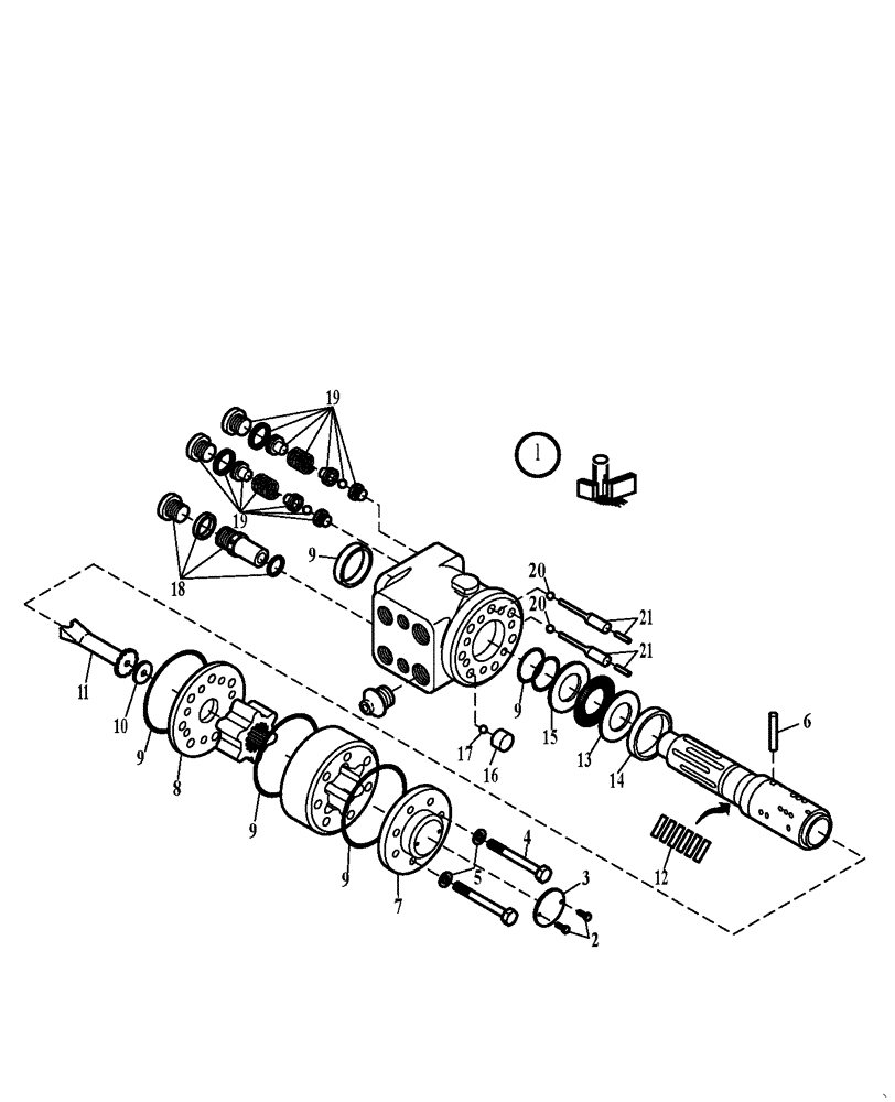 Схема запчастей Case 221D - (23.092[001]) - STEERING VALVE (OPTION) (S/N 581101-UP) (35) - HYDRAULIC SYSTEMS