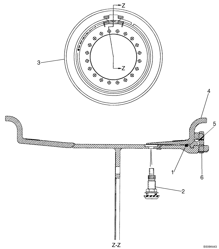 Схема запчастей Case 921E - (06-29) - WHEELS (06) - POWER TRAIN