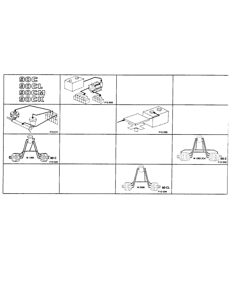 Схема запчастей Case 90CL - (001J) - PICTORIAL (00) - PICTORIAL INDEX