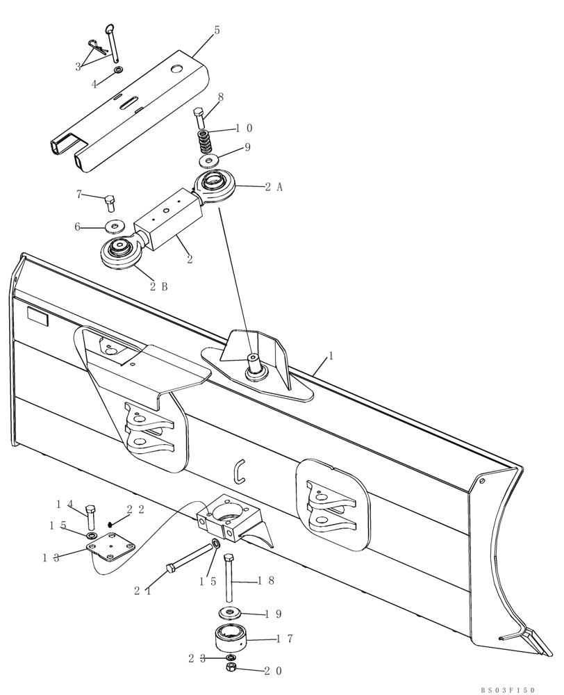 Схема запчастей Case 850K - (09-02) - DOZER BLADE - MOUNTING (09) - CHASSIS/ATTACHMENTS