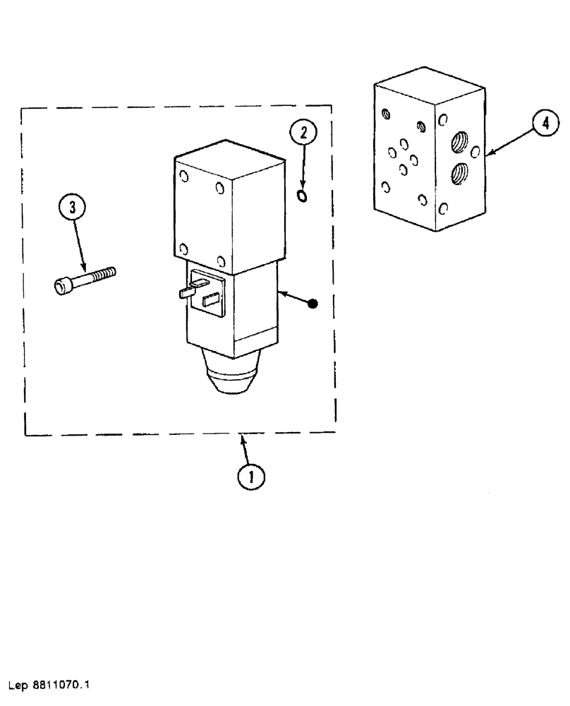 Схема запчастей Case 688B - (68) - ELECTRICALLY-CONTROLLED SELECTOR (06) - ELECTRICAL SYSTEMS