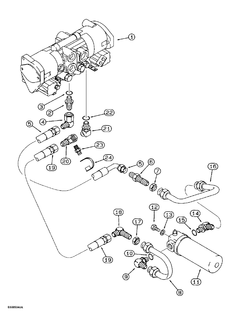 Схема запчастей Case 560 - (6-10) - CHARGE FILTER HYDRAULIC CIRCUIT (06) - POWER TRAIN