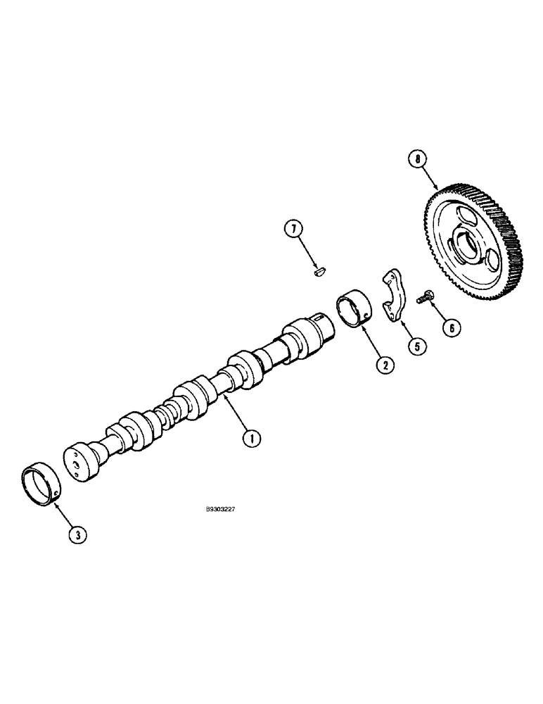 Схема запчастей Case 660 - (2-26) - CAMSHAFT, 4-390 ENGINE (02) - ENGINE