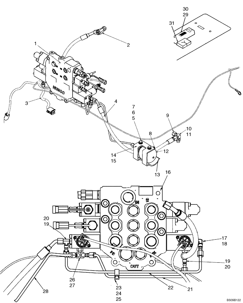 Схема запчастей Case 435 - (08-12[1]) - HYDRAULICS, ATTACHMENT - CONTROLS (08) - HYDRAULICS