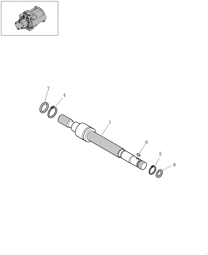 Схема запчастей Case CX22B - (1.030A[02]) - HYDRAULIC PUMP - COMPONENTS (35) - HYDRAULIC SYSTEMS