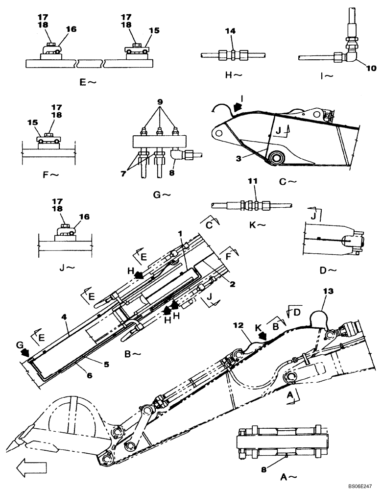 Схема запчастей Case CX800 - (09-53A) - LUBRICATION CIRCUIT - 4,44 M (14 FT 7 IN) / 5,62 M (18 FT 5 IN) ARM (09) - CHASSIS