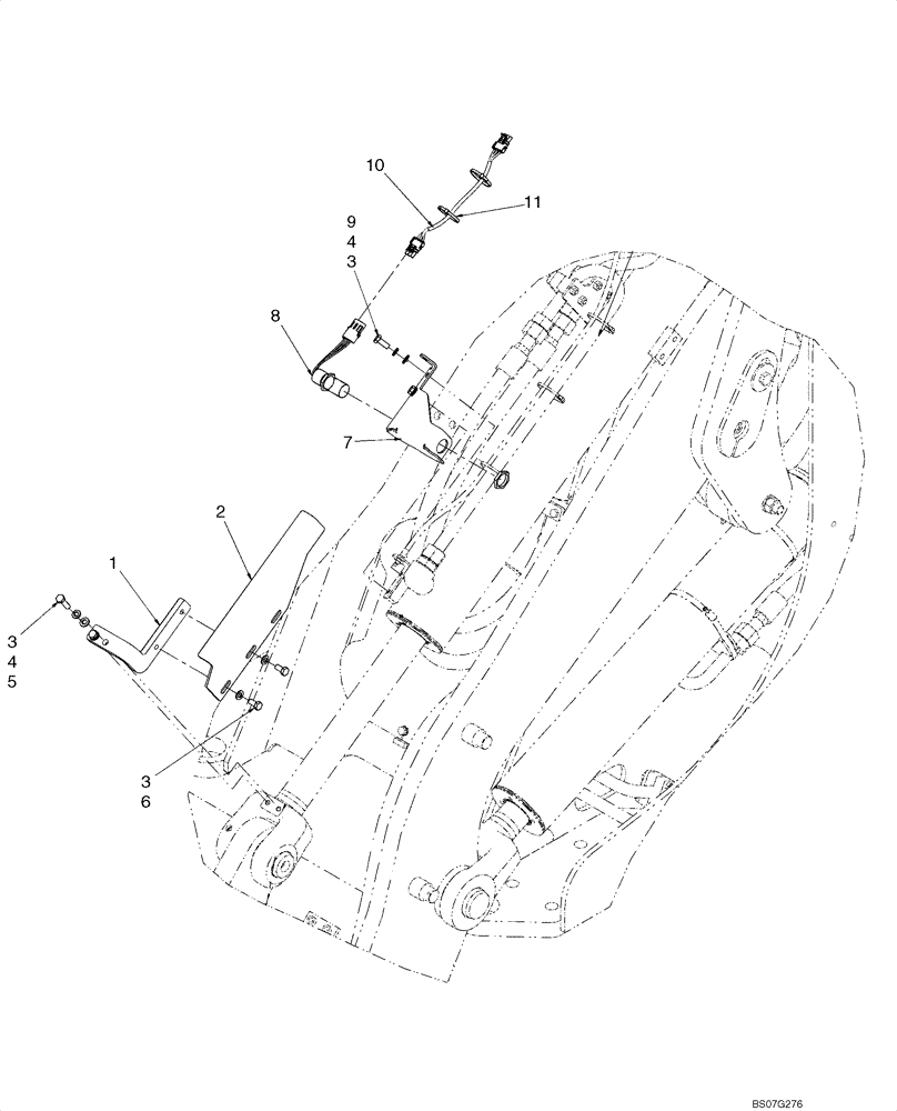 Схема запчастей Case 621E - (09-03) - CONTROL - RETURN-TO-DIG (XT LOADER) (09) - CHASSIS