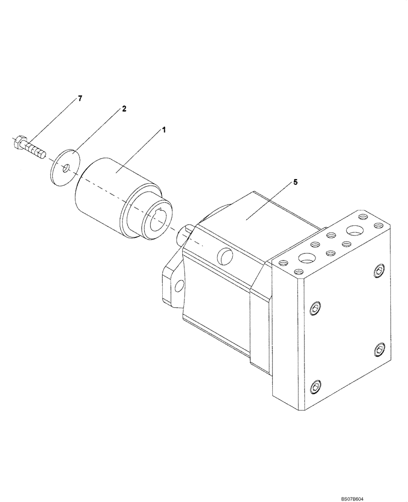 Схема запчастей Case SV216 - (10-014-00[01]) - HYDRAULICS - MOTOR - VIBRATION (GROUP 4-35) (ND122248 (08) - HYDRAULICS