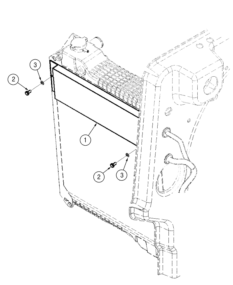 Схема запчастей Case 521D - (02-06) - COOLING SYSTEM (02) - ENGINE