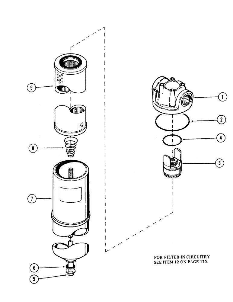 Схема запчастей Case 50 - (222) - HYDRAULIC OIL FILTER, (USED ON UNITS WITH SERIAL NUMBER 6279926 - 6280344)(SN.6279926 AND AFTER) (35) - HYDRAULIC SYSTEMS