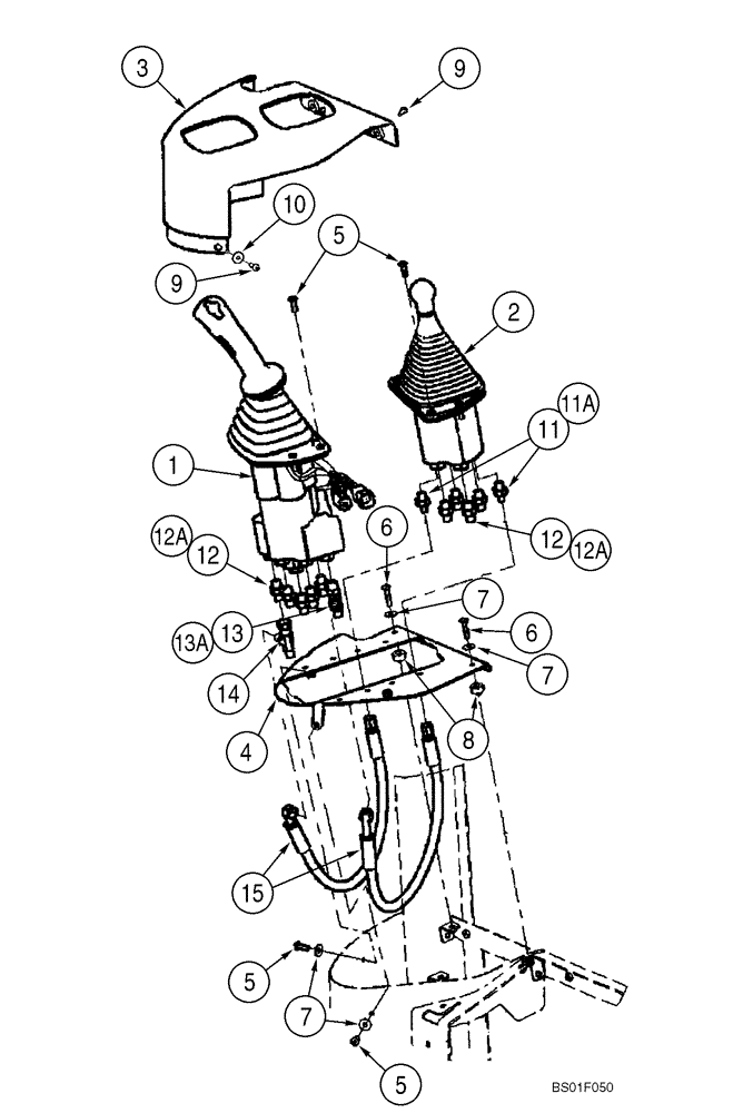 Схема запчастей Case 821C - (08-32) - HYDRAULICS - LOADER CONTROL, REMOTE (08) - HYDRAULICS