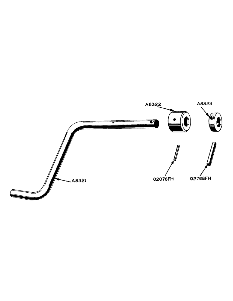 Схема запчастей Case 420 - (075) - STARTING CRANK (10) - ENGINE