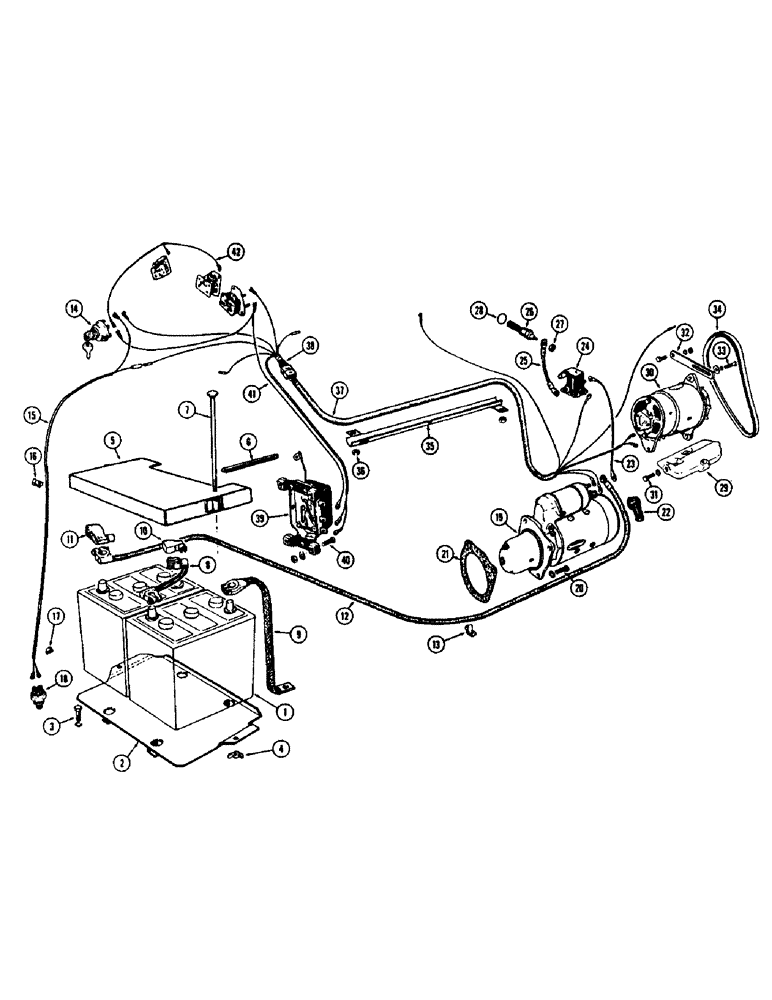 Схема запчастей Case 530CK - (060) - ELECTRICAL SYSTEM, (188) DIESEL ENGINE (55) - ELECTRICAL SYSTEMS