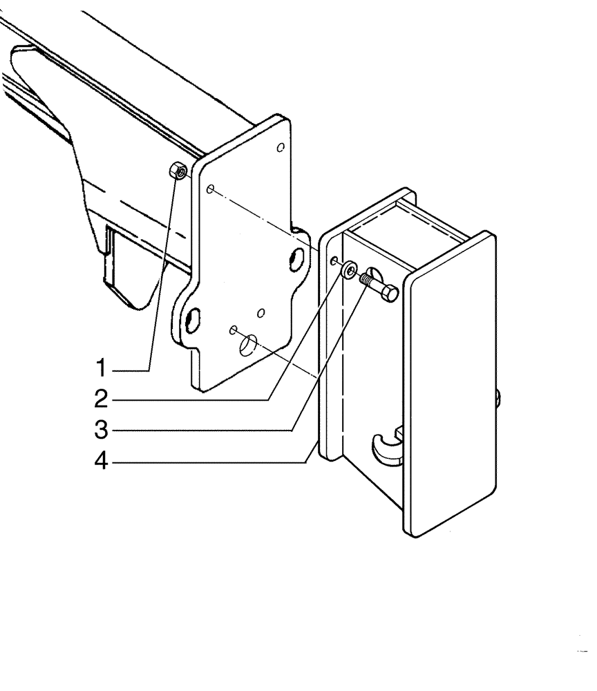 Схема запчастей Case 845B - (09-25[01]) - PUSH PLATE (09) - CHASSIS/ATTACHMENTS