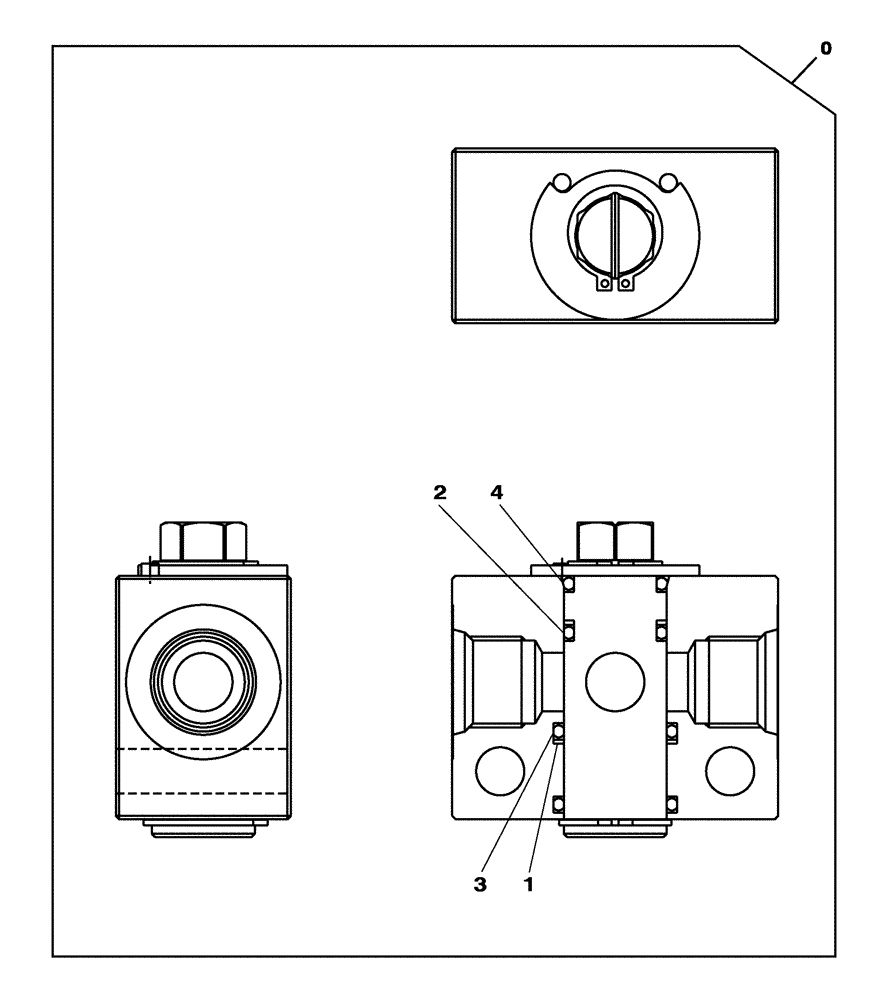 Схема запчастей Case CX470C - (08-254-00[01]) - VALVE STOP (07) - HYDRAULIC SYSTEM