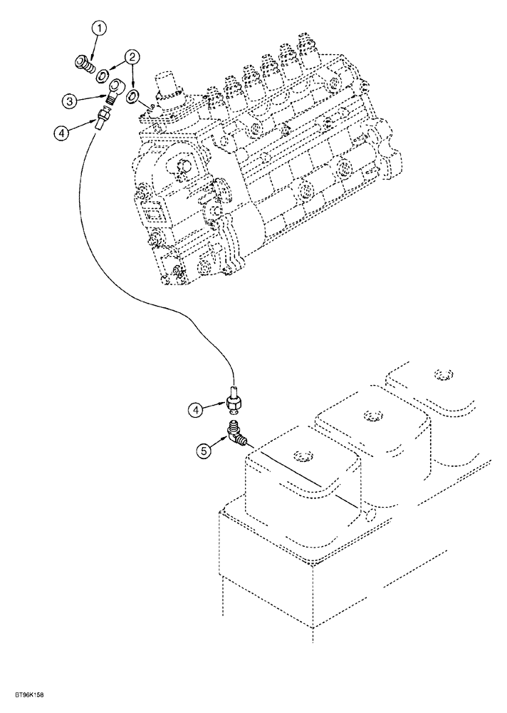 Схема запчастей Case 1150G - (3-011C) - ANEROID SYSTEM, 6T-590 EMISSIONS CERTIFIED ENGINE, JJG0218023 AND JJG0218479 AND AFTER (02) - FUEL SYSTEM