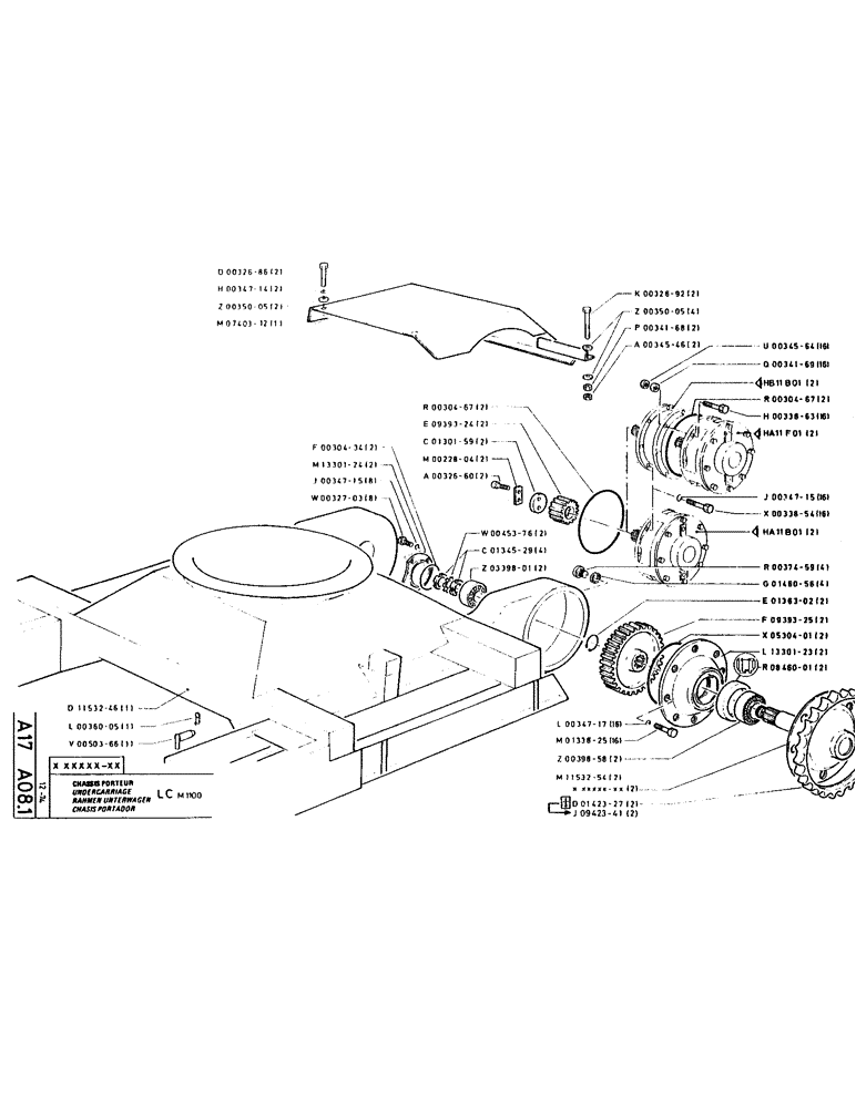 Схема запчастей Case LC80M - (013) - UNDERCARRIAGE 