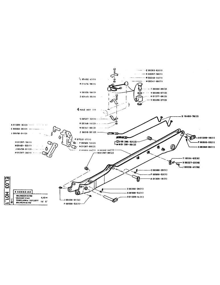 Схема запчастей Case LC80M - (113) - BACKHOE STICK 