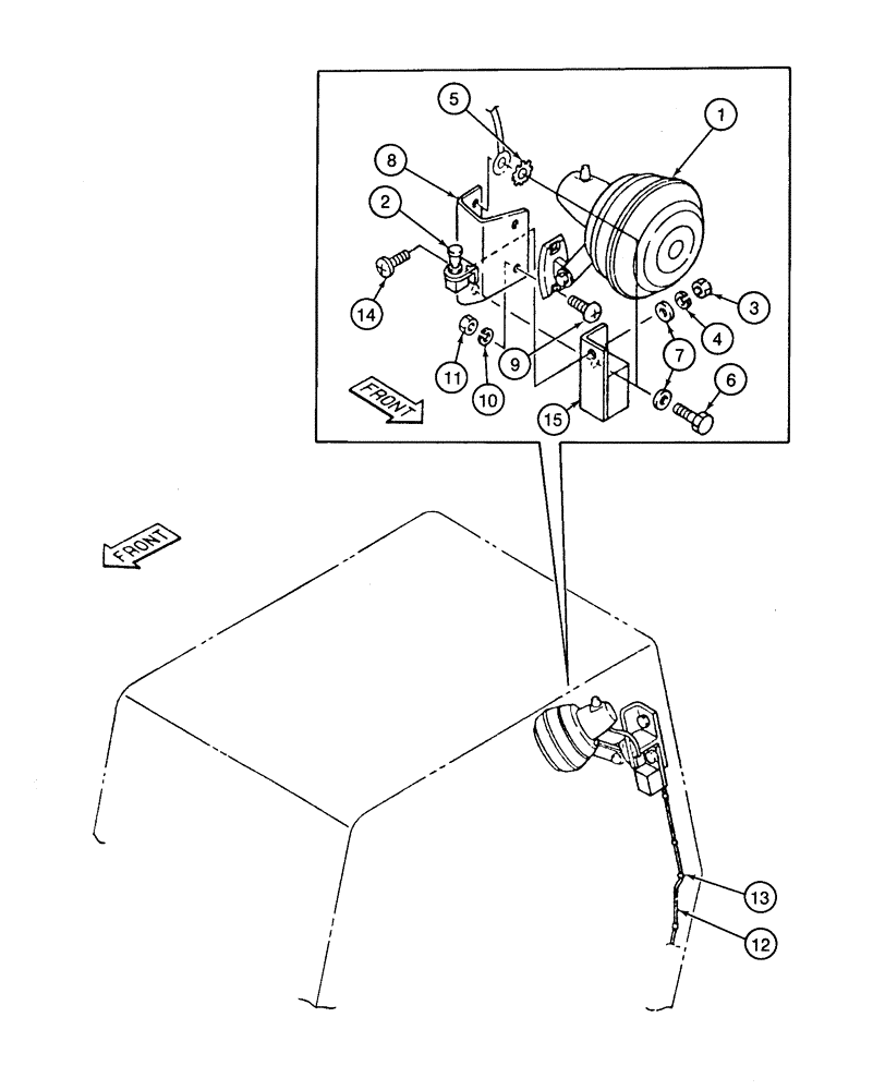 Схема запчастей Case 9060 - (9-38) - CAB FAN AND MOUNTING (09) - CHASSIS/ATTACHMENTS