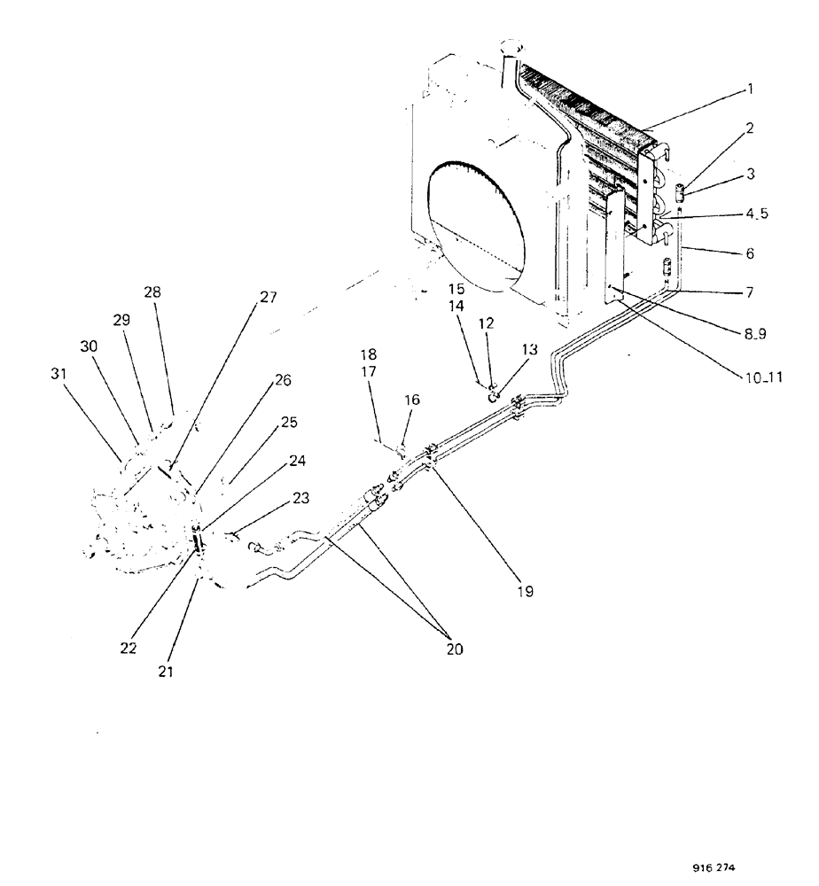 Схема запчастей Case 580F - (150) - HYDRAULIC, POWER SHUTTLE TRANSMISSION, WITH OIL COOLER M. QUAY (21) - TRANSMISSION