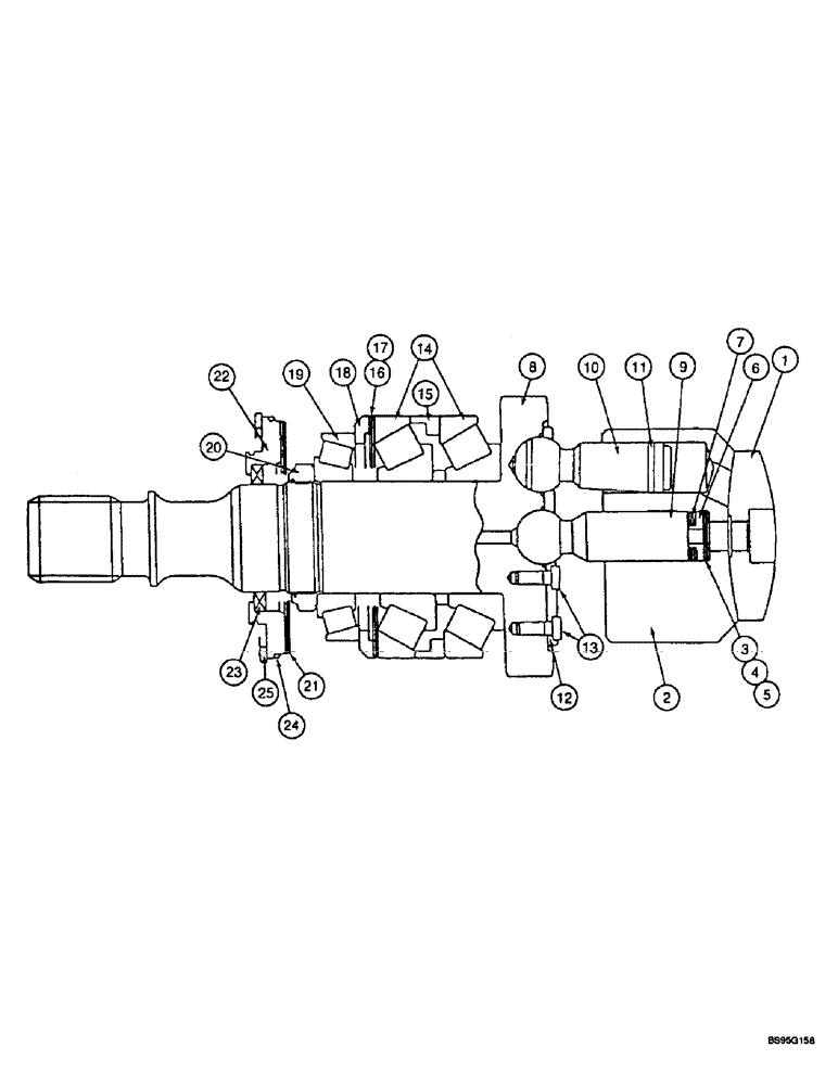 Схема запчастей Case 9050B - (8-119A) - HYDRAULIC PUMP - ROTOR (08) - HYDRAULICS