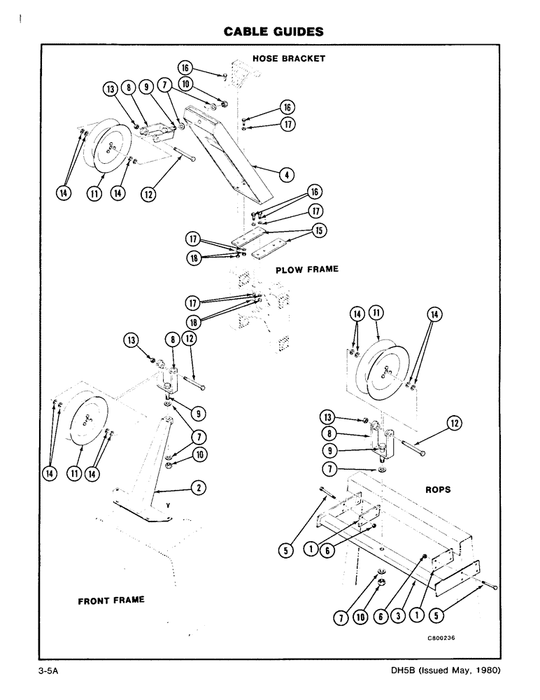 Схема запчастей Case DH5 - (3-05A) - CABLE GUIDES (89) - TOOLS