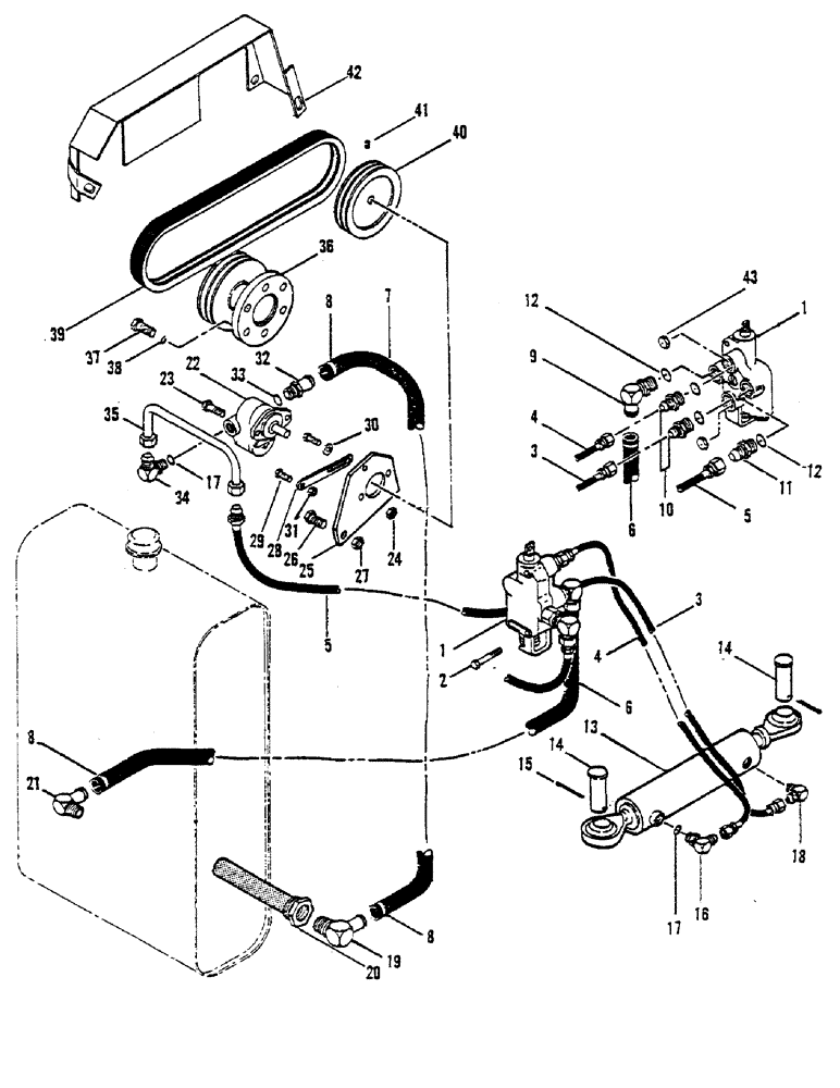 Схема запчастей Case 30 - (06) - HYDRAULIC SYSTEM - STEERING CIRCUIT 