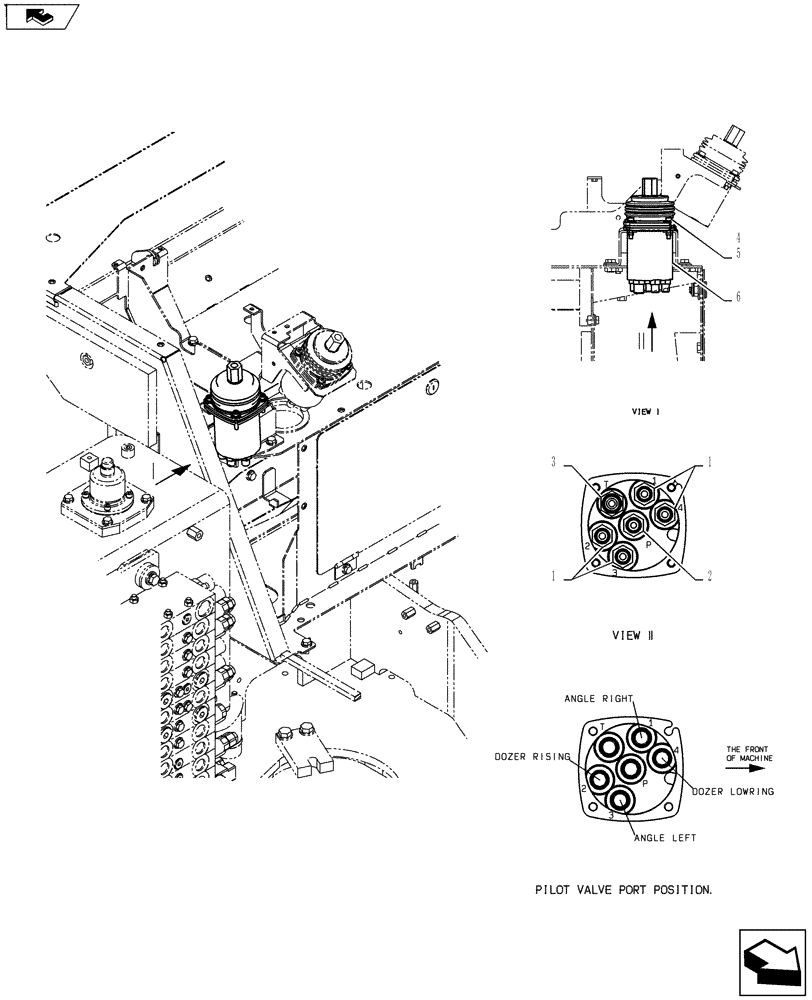 Схема запчастей Case CX55BMSR - (01-022[01]) - VALVE INSTALL (ANGLE DOZER) (35) - HYDRAULIC SYSTEMS