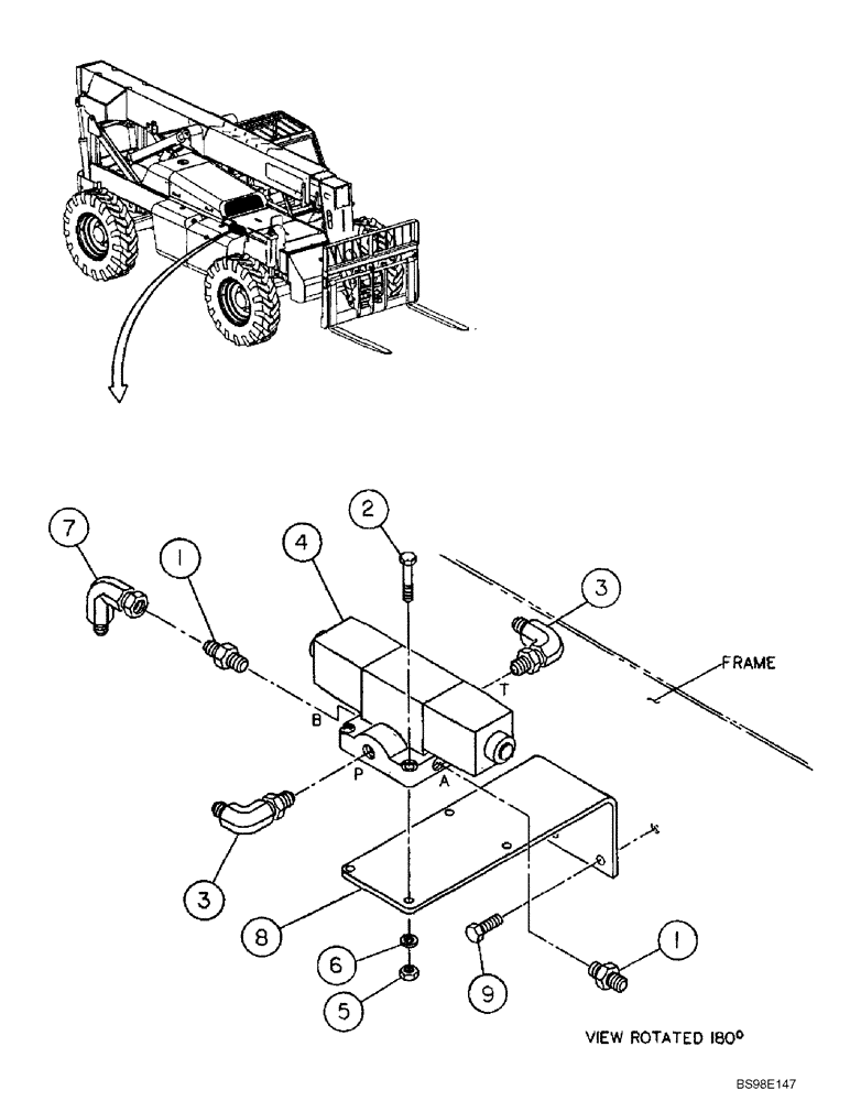 Схема запчастей Case 688G - (5-08) - SELECTOR VALVE MTG & RELATED PARTS (SER 2 BSN 686G JFE0000706; 686GXR JFE0001848; 688G JFE0003613) (05) - STEERING