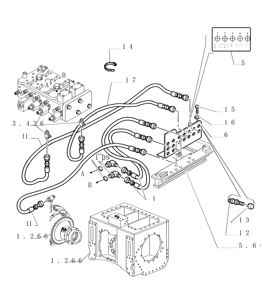 Схема запчастей Case 1850K - (6.756[02]) - HYDRAULIC DIAGNOSTIC SYSTEM Electrical System / Decals