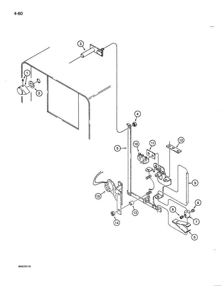 Схема запчастей Case 1085B - (4-060) - LIQUID PROPANE FIRED HEATER, HEATER CONTROLS (04) - ELECTRICAL SYSTEMS