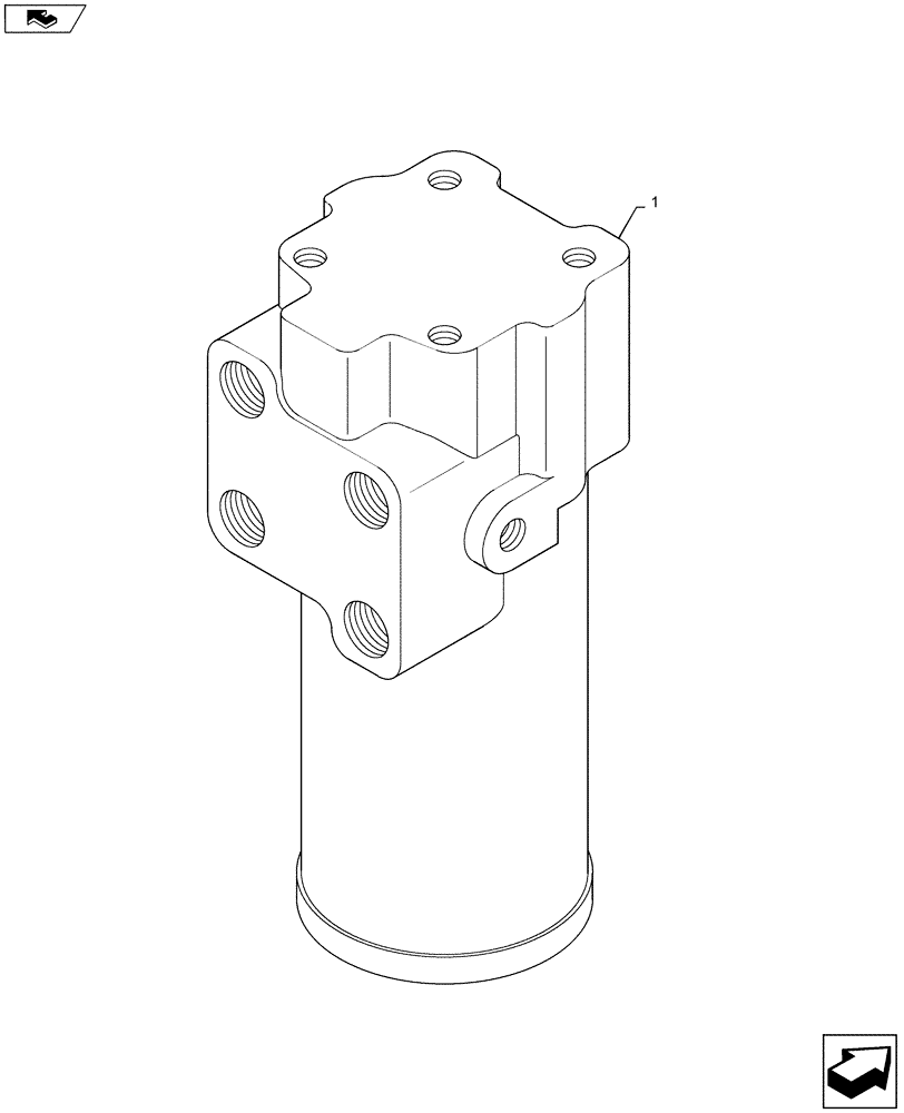 Схема запчастей Case 721F - (41.200.11) - VALVE ASSY - ORBITROL (41) - STEERING