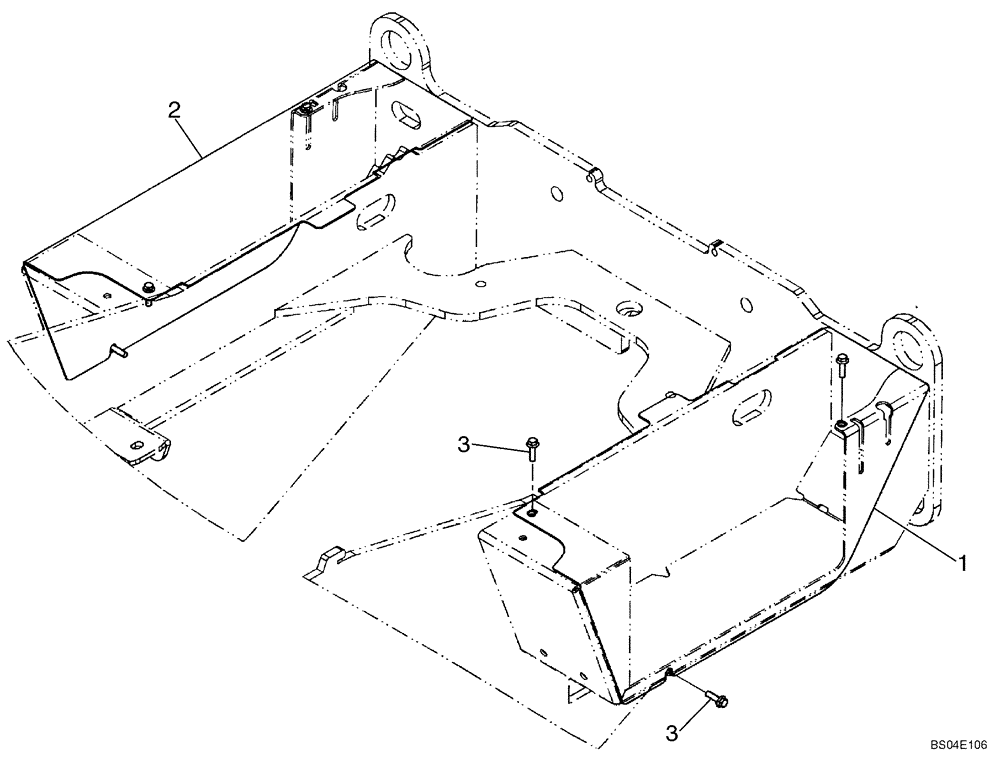 Схема запчастей Case 621D - (09-18A) - COVERS - BATTERY BOX - IF USED (09) - CHASSIS