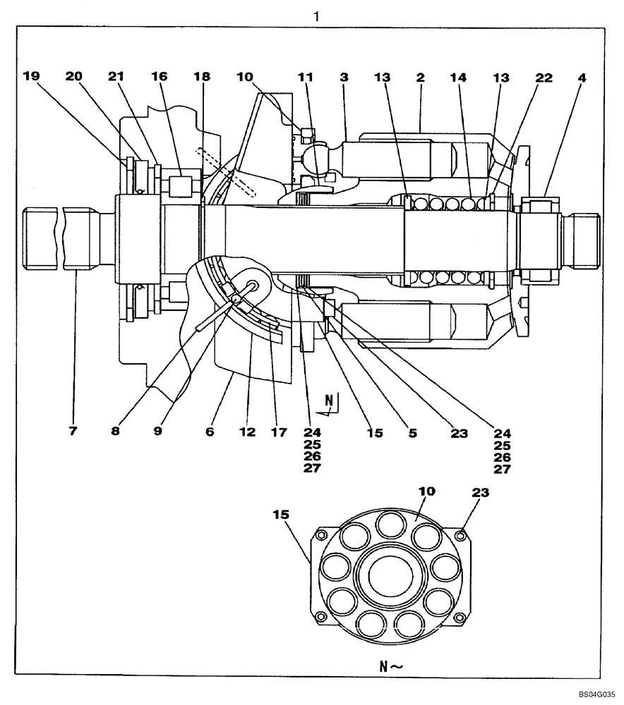 Схема запчастей Case CX160 - (08-81) - KLJ0606 PUMP ASSY, HYDRAULIC (08) - HYDRAULICS