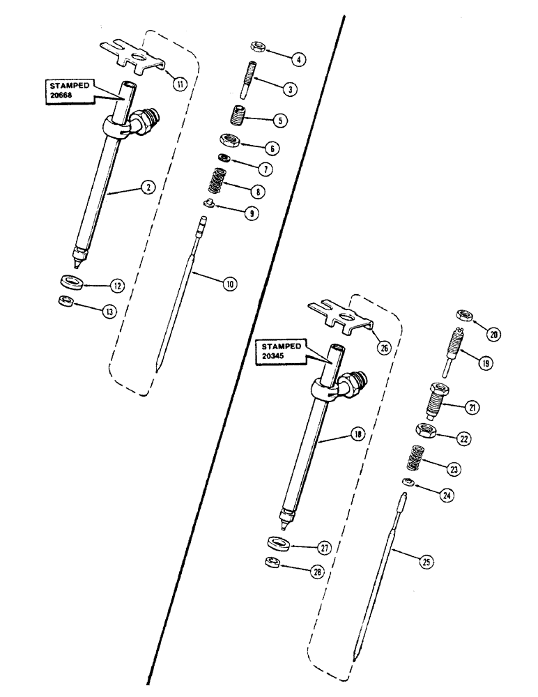 Схема запчастей Case 336B - (46) - A138322 FUEL INJECTION NOZZLE, 336BDT TURBOCHARGED ENGINES 