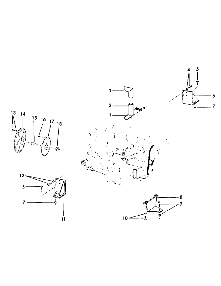 Схема запчастей Case 40YC - (C08) - AC 2900 DIESEL ENGINE (DROTT #58570) AND ATTACHING PARTS (01) - ENGINE