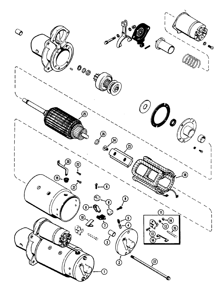 Схема запчастей Case 430CK - (057K) - A39839 STARTER, (188) DIESEL ENGINE 