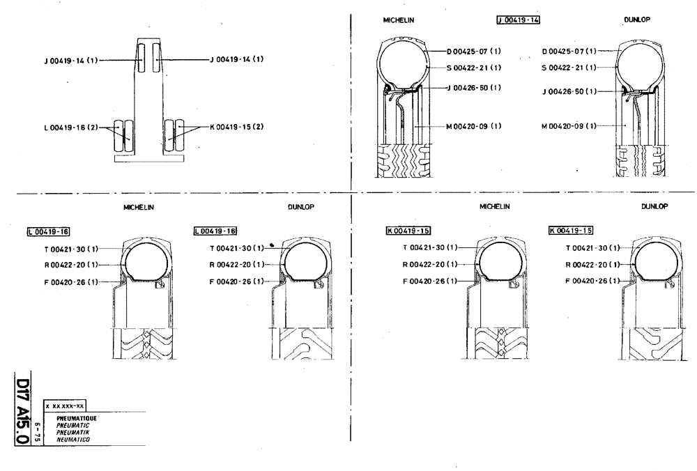 Схема запчастей Case TY45 - (D17 A15.0) - PNEUMATIC (05) - UPPERSTRUCTURE CHASSIS