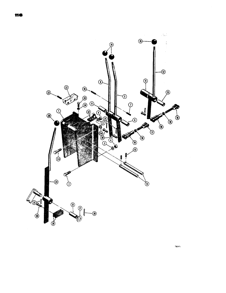 Схема запчастей Case 450 - (116) - TRANSMISSION CONTROL TOWER (03) - TRANSMISSION