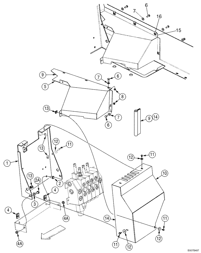 Схема запчастей Case 570MXT - (09-12) - COVERS - HITCH CONTROL, THREE POINT (09) - CHASSIS/ATTACHMENTS