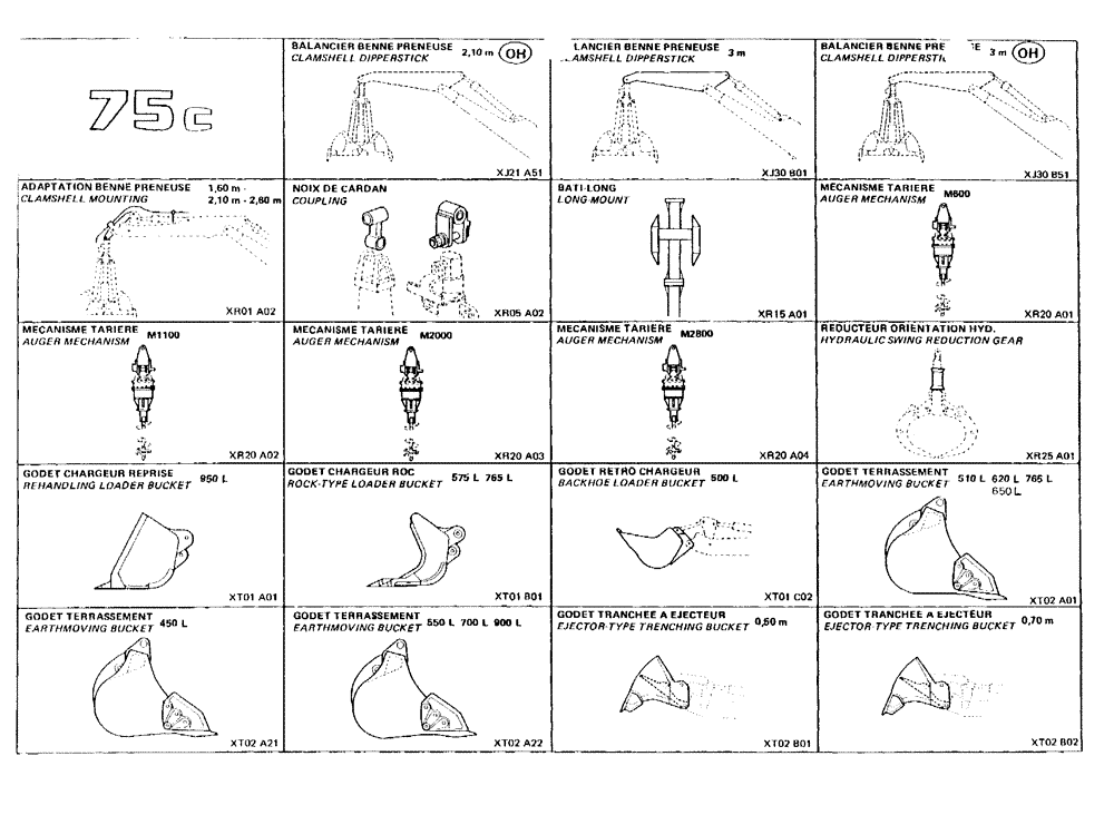 Схема запчастей Case 75C - (001K) - 75C (00) - PICTORIAL INDEX