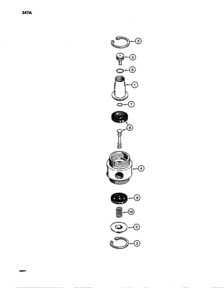 Схема запчастей Case W24C - (347A) - L109922 PILOT VALVE (07) - BRAKES